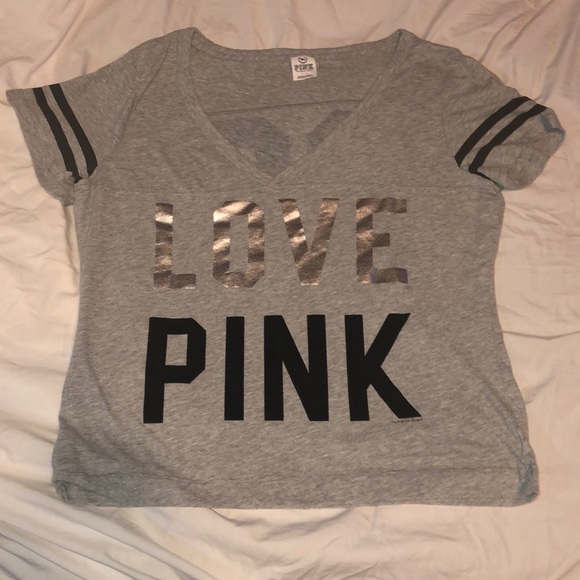 PINK Victoria's Secret Tops - PINK Victoria Secret Vneck Tshirt